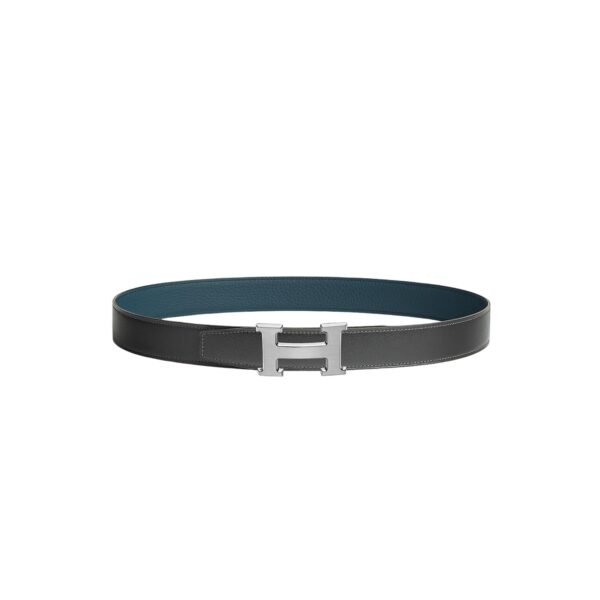 H belt buckle & Reversible leather strap