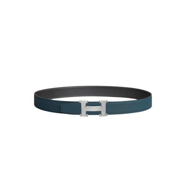 H belt buckle & Reversible leather strap