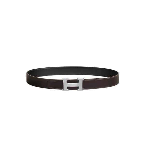 H belt buckle & Reversible leather strap