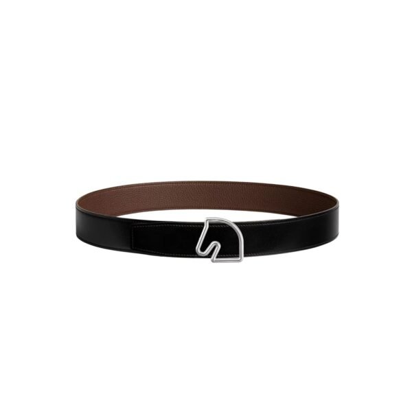 Tete de Cheval belt buckle & Reversible leather strap 38 mm